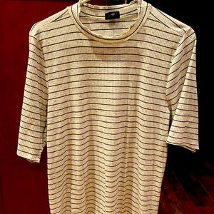 Ribbed Striped Plus Sized Top